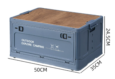 50L Camping oraganizer con labios de madera