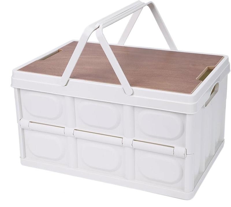 Caja plegable para acampar con mango